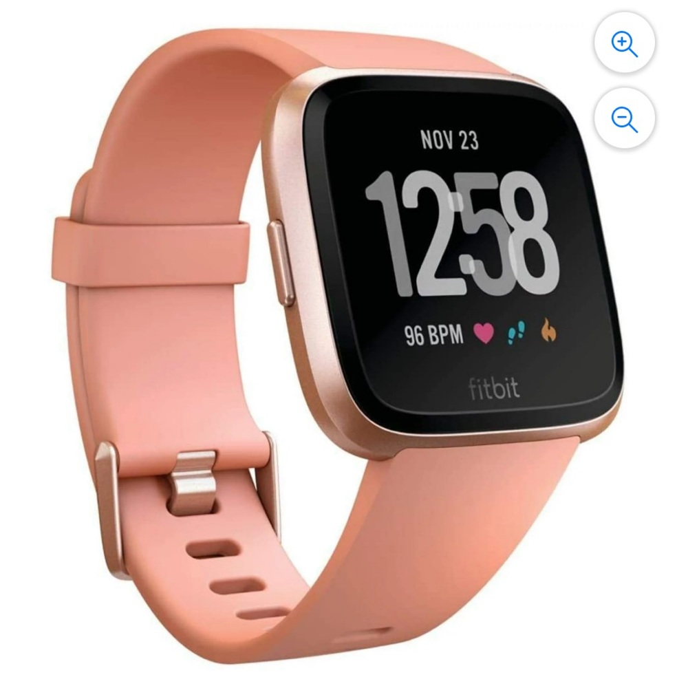 Fitbit Versa Smart Watch in Peach/Rose Gold